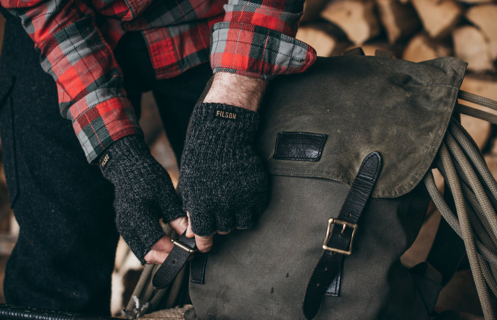 FINGERLESS KNIT GLOVES FILSON JAPAN