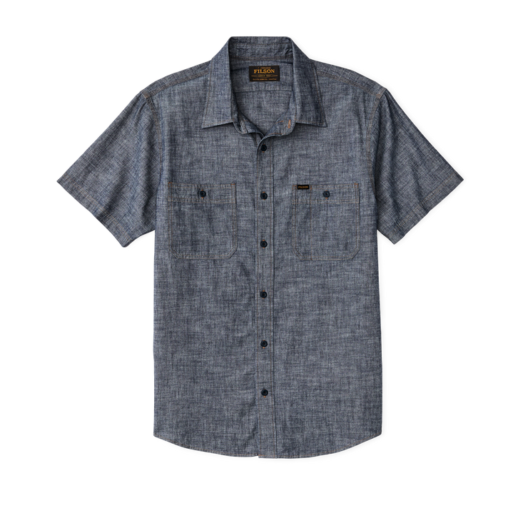 【New in Stock!!】 SHORT SLEEVE CHAMBRAY SHIRT / ショートスリーブ シャンブレイ シャツ