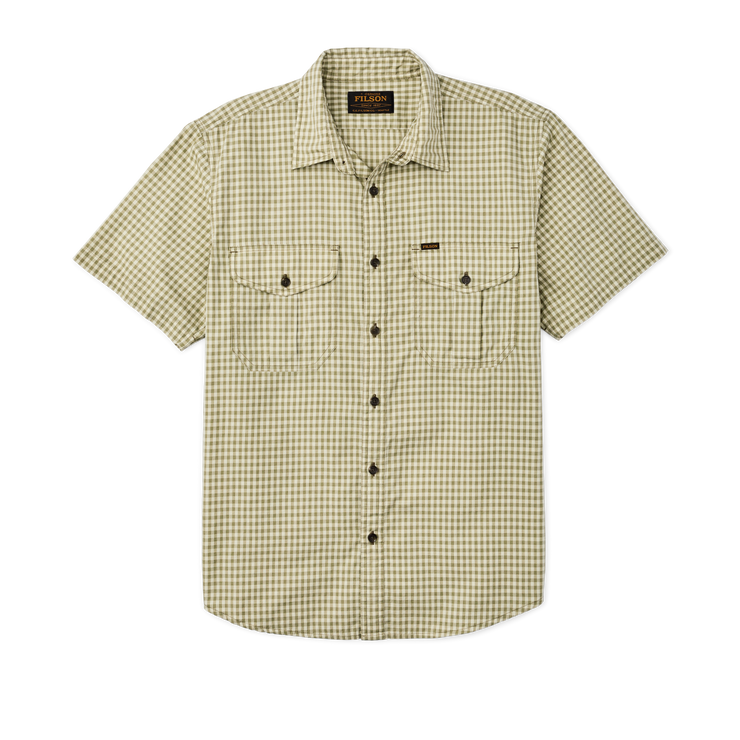 WASHED SHORT SLEEVE FEATHER CLOTH SHIRT / ウォッシュド ショートスリーブ フェザークロスシャツ