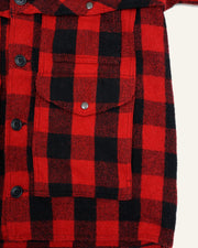 【10月4日(土)12時00分〜発売開始】JUNYA WATANABE MAN × FILSON - WP J010 051 - RED/BLACK / ダブル マッキノー クルーザー