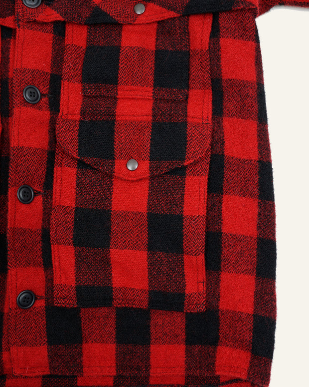 【10月4日(土)12時00分〜発売開始】JUNYA WATANABE MAN × FILSON - WP J010 051 - RED/BLACK / ダブル マッキノー クルーザー