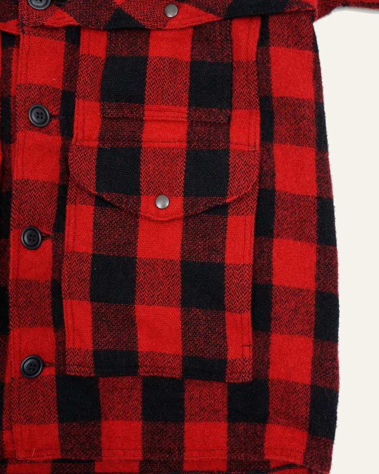 【10月4日(土)12時00分〜発売開始】JUNYA WATANABE MAN × FILSON - WP J010 051 - RED/BLACK / ダブル マッキノー クルーザー