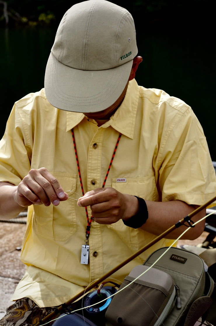 WASHED SHORT SLEEVE FEATHER CLOTH SHIRT / ウォッシュド ショートスリーブ フェザークロスシャツ