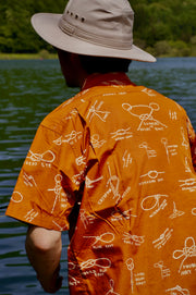 WASHED SHORT SLEEVE FEATHER CLOTH SHIRT / ウォッシュド ショートスリーブ フェザークロスシャツ