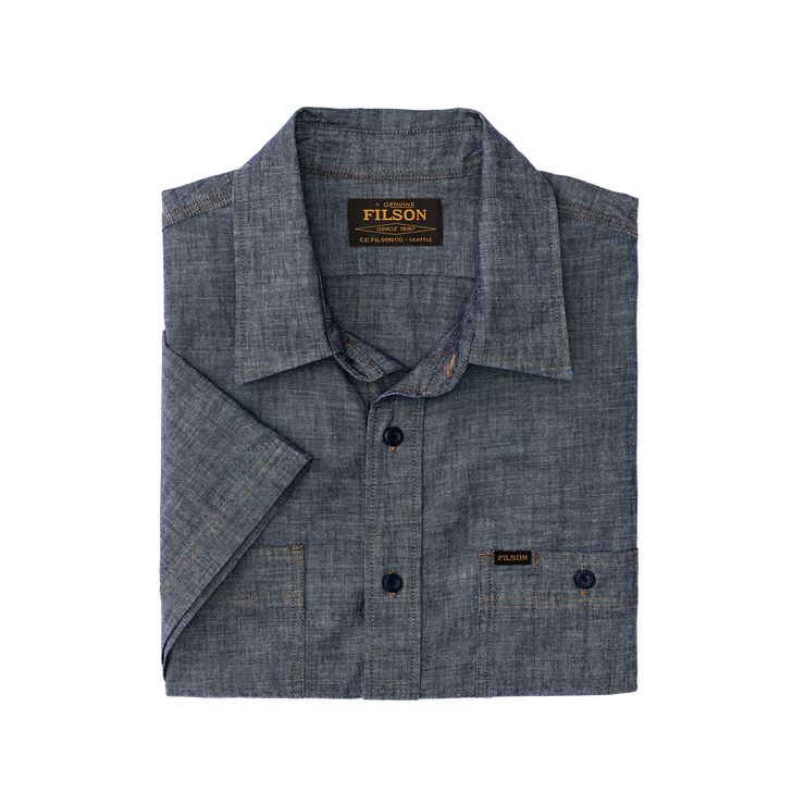 【New in Stock!!】 SHORT SLEEVE CHAMBRAY SHIRT / ショートスリーブ シャンブレイ シャツ