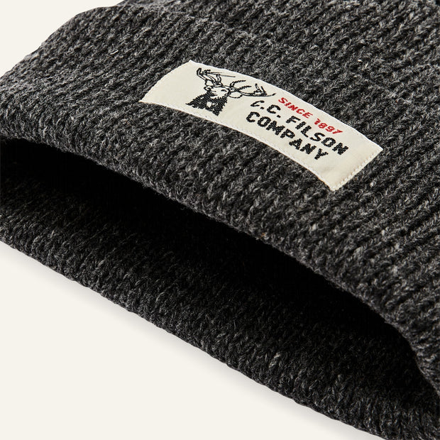 LINED RAGG WOOL BEANIE / ラインド ラグ ウール ビーニー