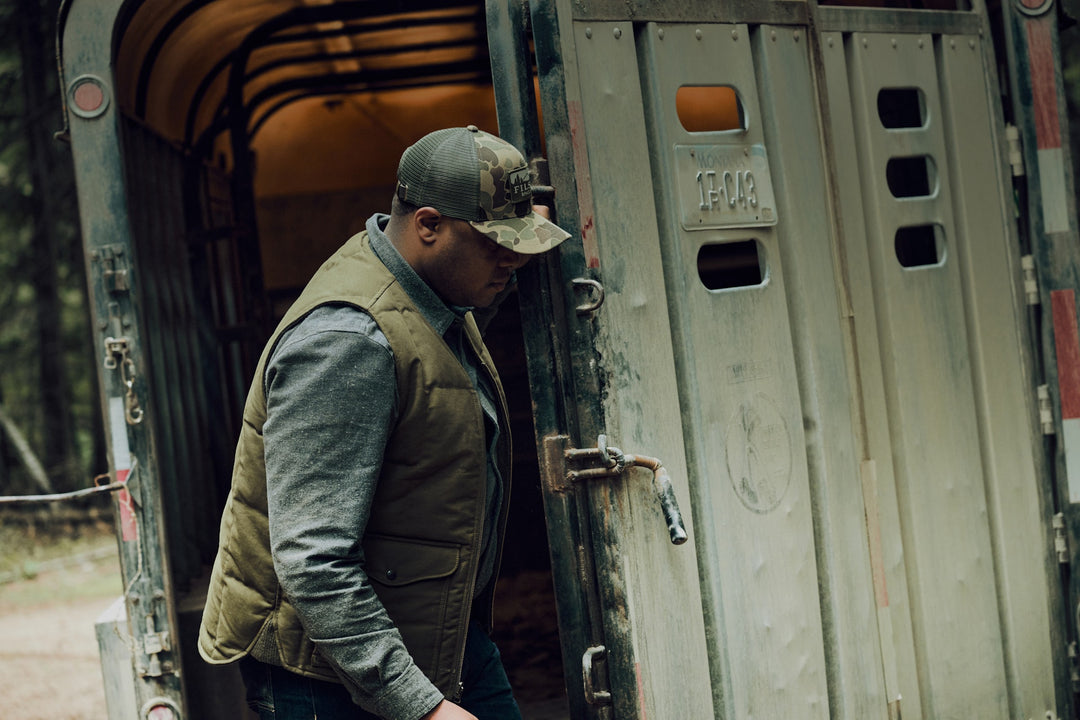 FILSON　フィルソン　バッグランドダウンベスト　S　グリーン FILSON フィルソン バッグランドダウンベスト S グリーン FILSON