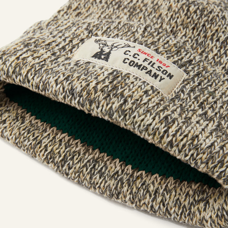 LINED RAGG WOOL BEANIE / ラインド ラグ ウール ビーニー