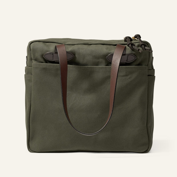RUGGED TWILL TOTE BAG WITH ZIPPER / ラギッドツィル トートバッグ ウィズ ジッパー