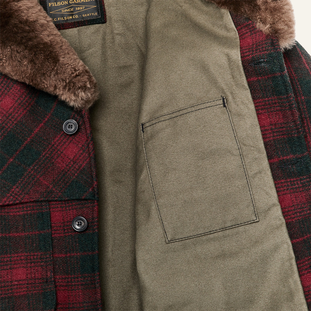 【極美品】FILSON LINED MACKINAW WOOL COAT FILSON LINED MACKINAW WOOL PACKER COAT - LODEN HEATHER PLAID
