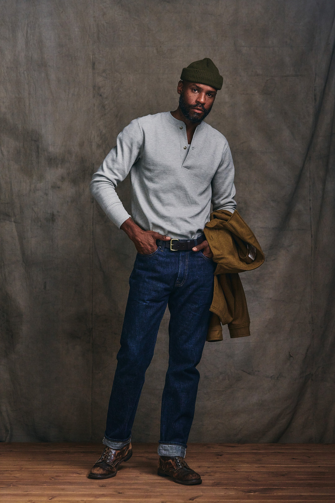 WAFFLE KNIT HENLEY / ワッフル ニット ヘンリー – FILSON JAPAN