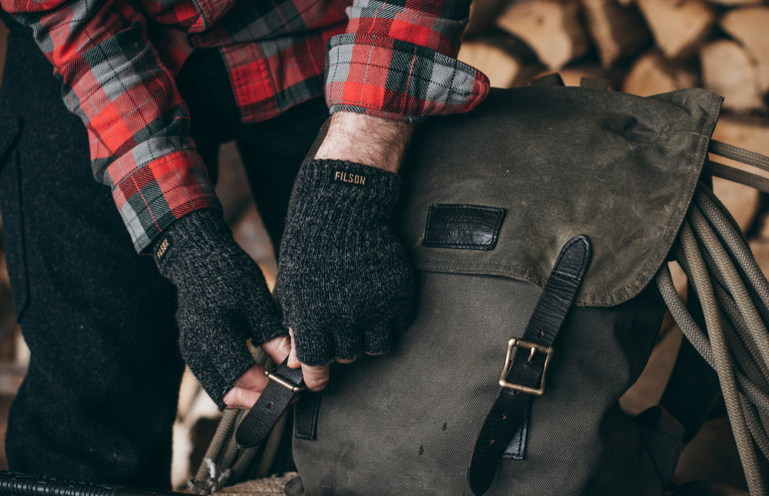 FINGERLESS KNIT GLOVES / フィンガーレス ニット グローブ